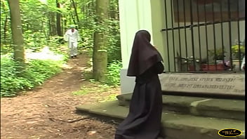 At the cemetery, a nun doesn't let herself be begged to get fucked by a passing doctor